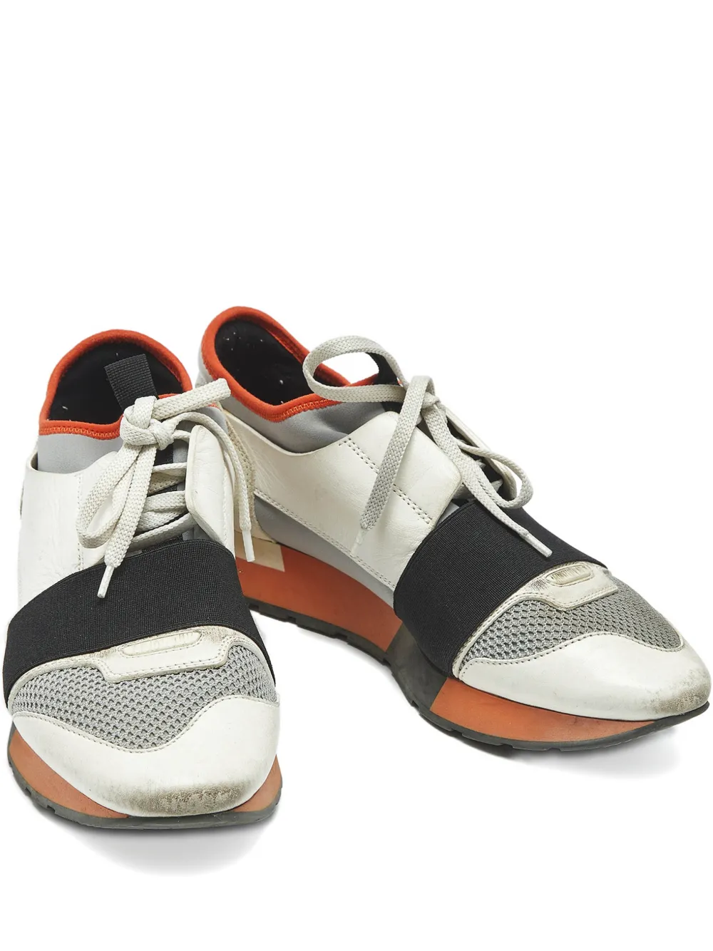 Balenciaga Pre-Owned lace-up sneakers - Nude