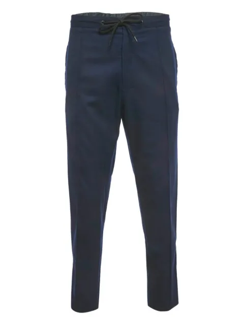 Kenzo Pre-Owned drawstring-fastening wool trousers