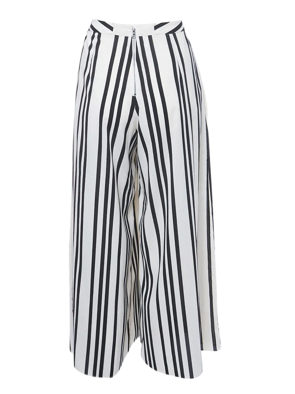 alice + olivia stripe wide-leg trousers - Bianco