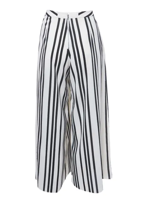 alice + olivia stripe wide-leg trousers