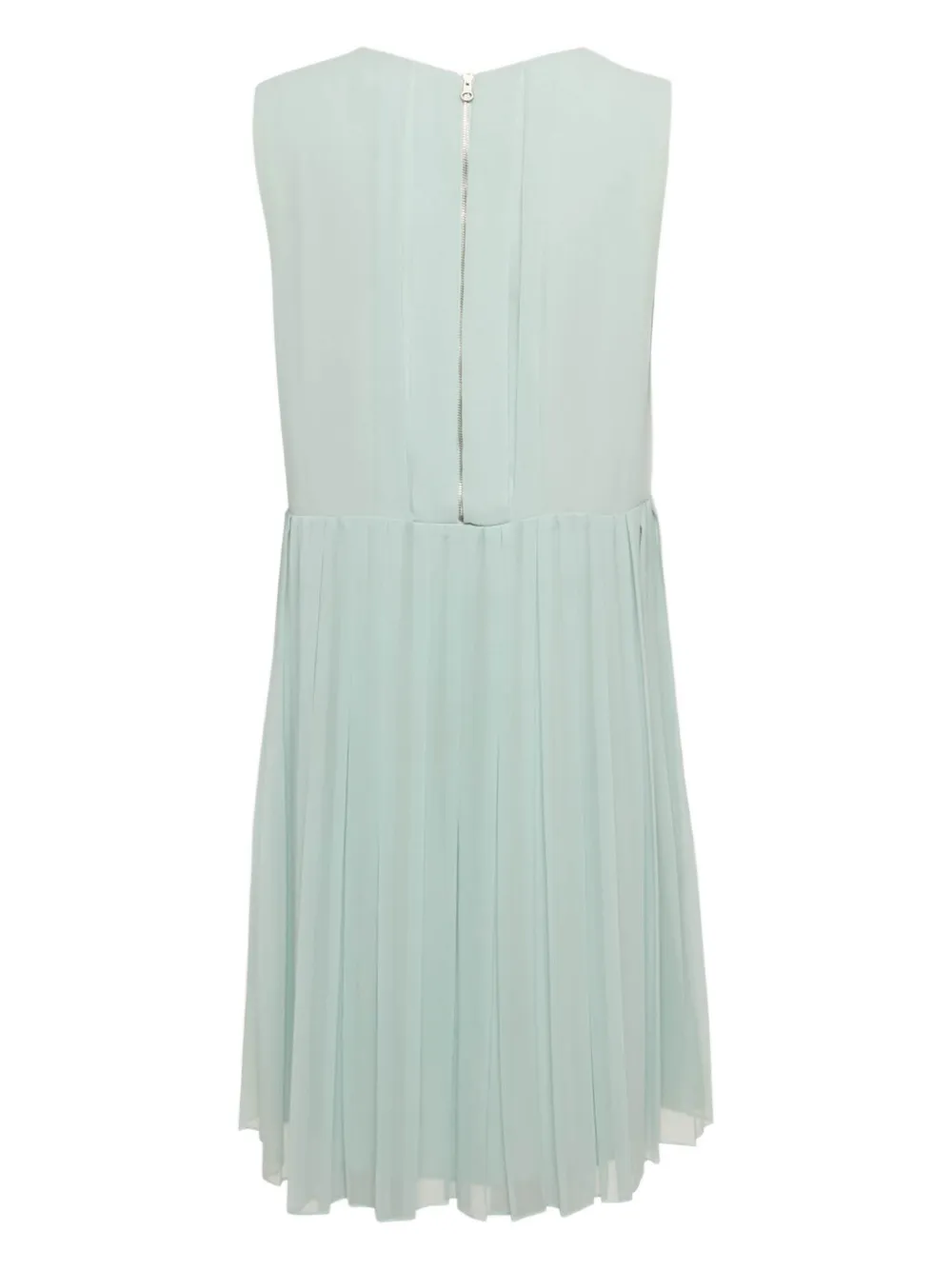 See By Chloé Vintage pleated sleeveless dress - Groen