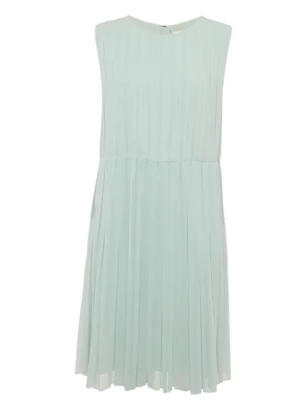 see by chloe pleated dress See By Chloé Vintage Pleated Sleeveless Dress | Green