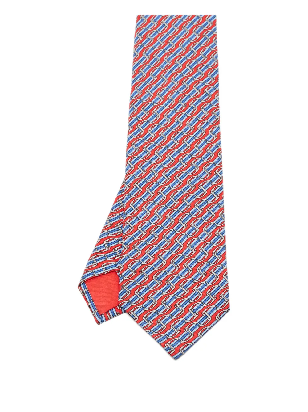 Hermès Pre-Owned stripe tie | Red | Image 1
