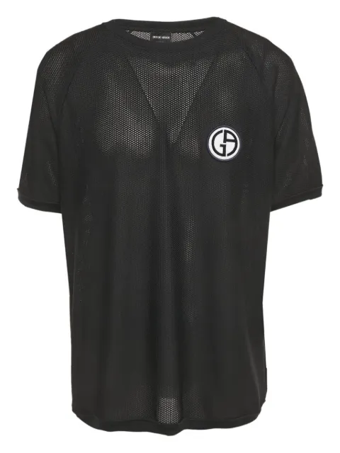 Giorgio Armani Pre-Owned logo-patch T-shirt