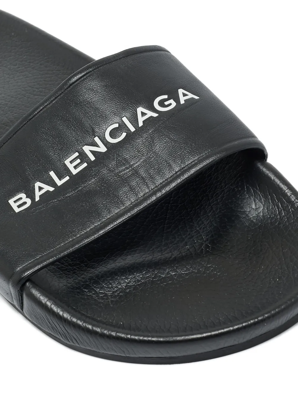 Balenciaga Pre-Owned logo-detail leather sandals - Zwart