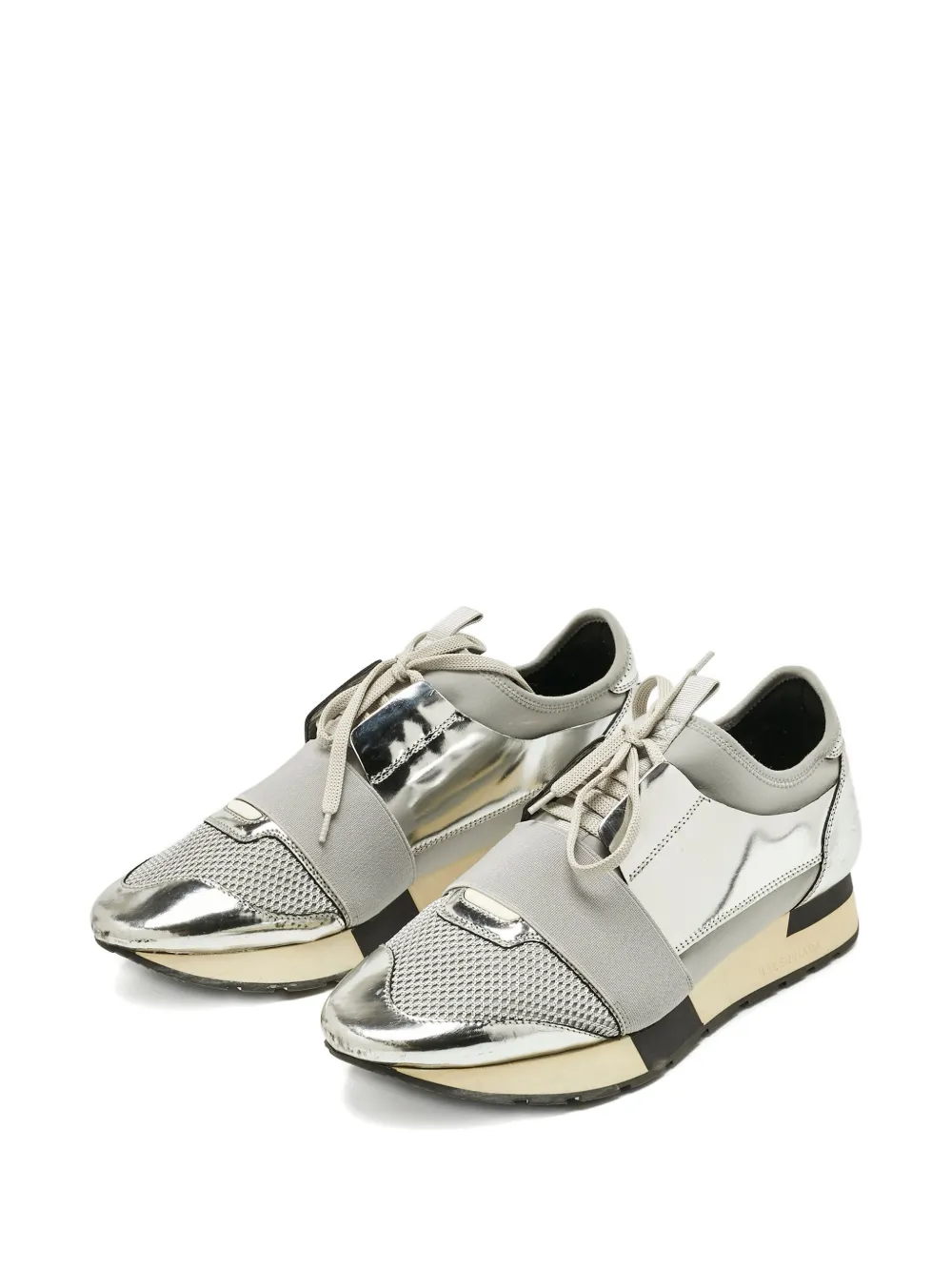 Balenciaga Pre-Owned Race Runner strap sneakers - Grijs