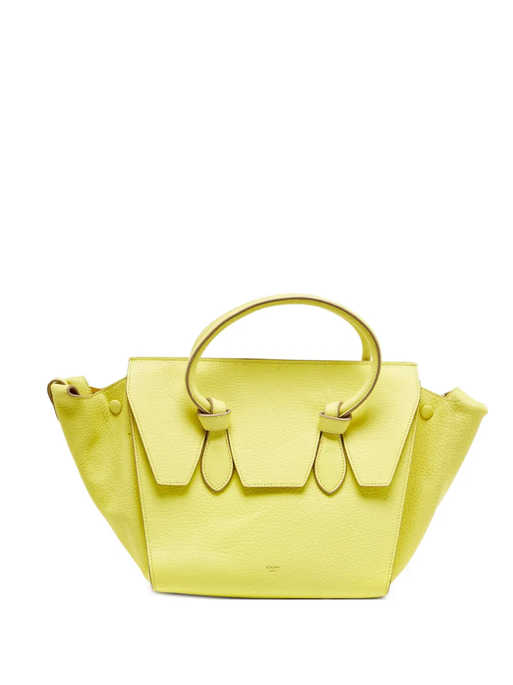 Celine Pre-Owned mini knotted leather tote bag - Giallo