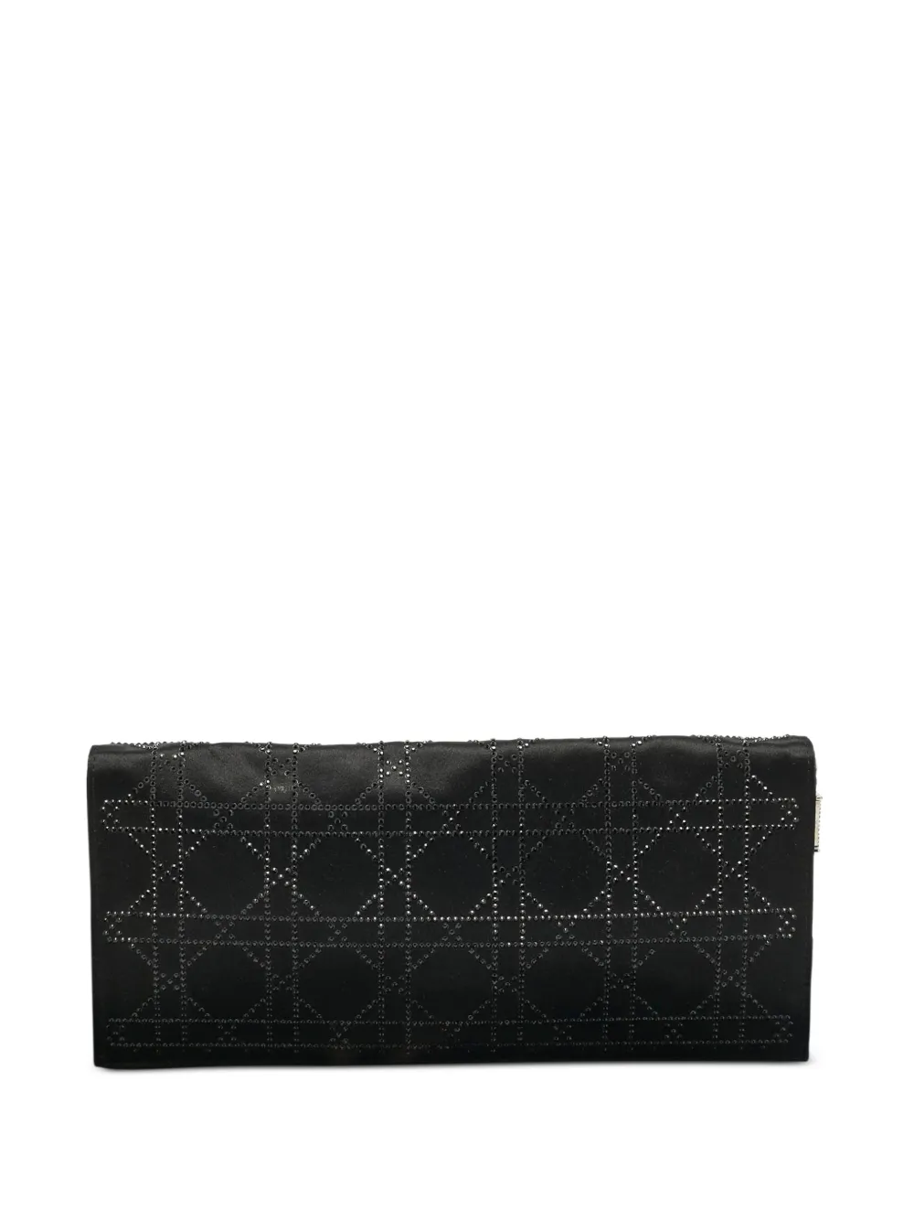 Christian Dior Pre-Owned cannage crystal clutch bag - Nero