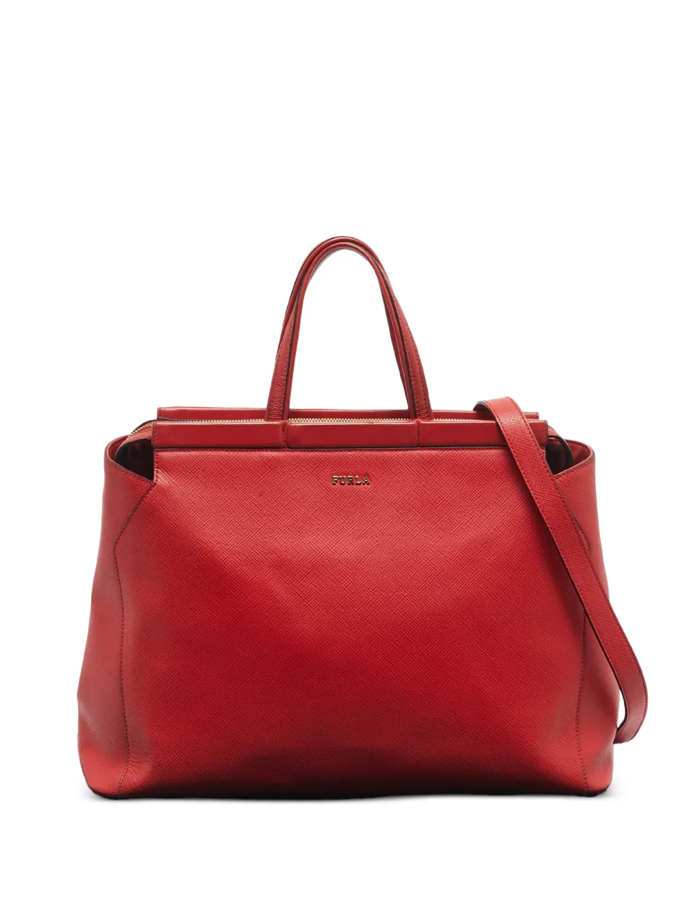 Furla logo-detail tote bag - Rosso