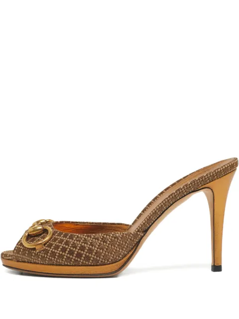 Gucci Pre-Owned Horsebit slide sandals