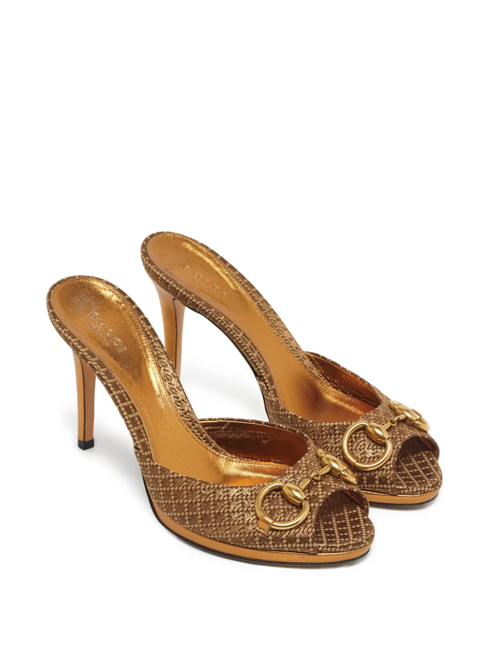 Gucci Pre-Owned Horsebit slide sandals | Image 2