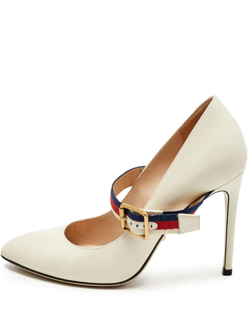 Gucci Pre-Owned Sylvie strap pumps - Nude