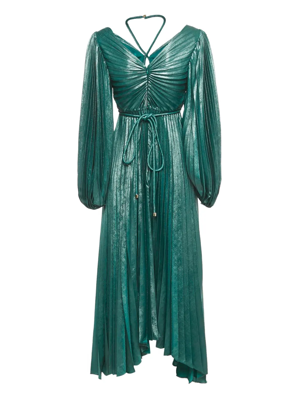 Acler Lanesfield plissé maxi dress - Groen