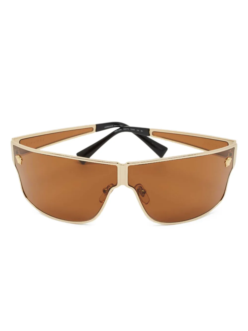 Versace Pre-Owned Medusa shield sunglasses - Oro