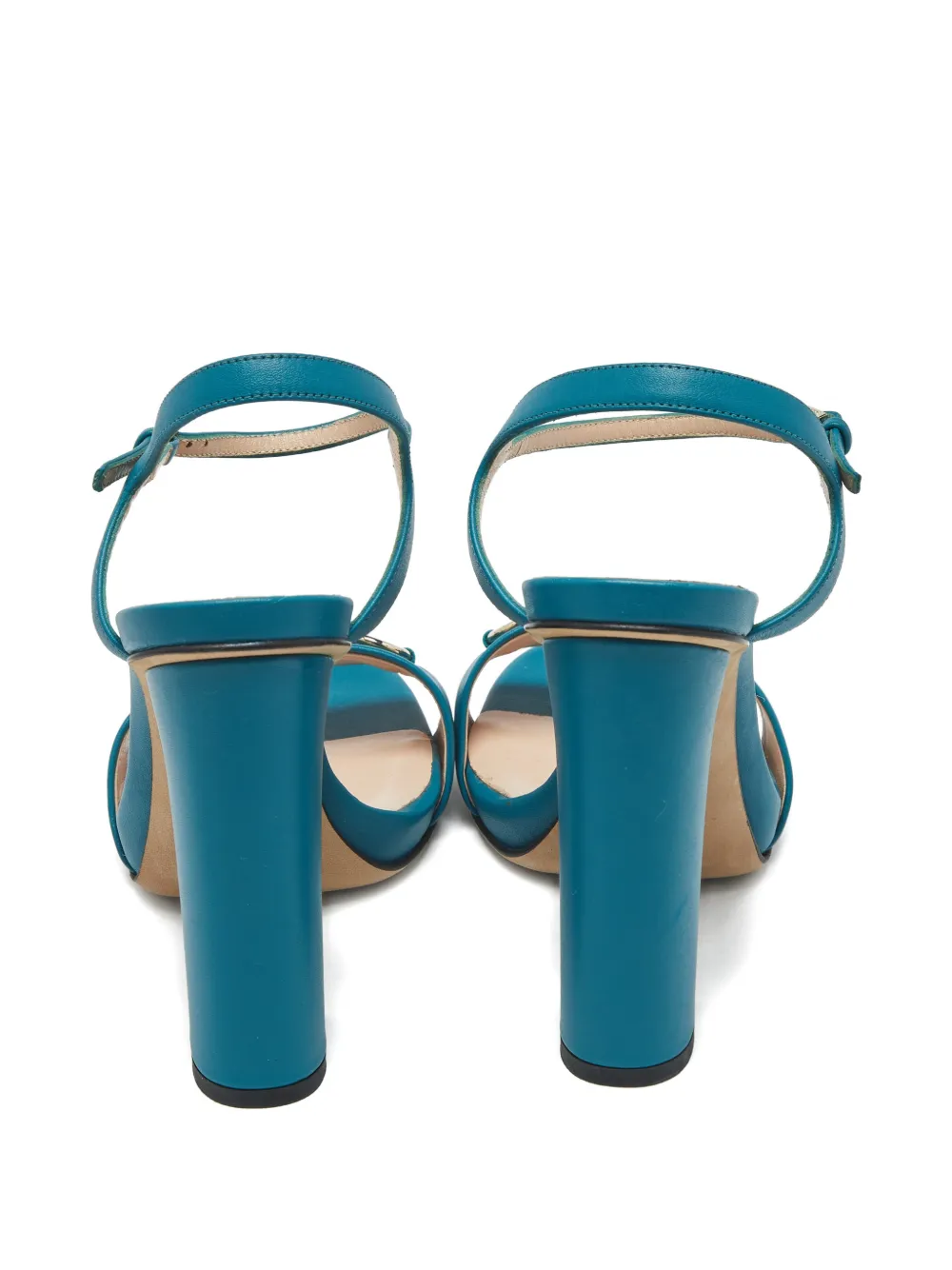 Pre-owned Gucci Horsebit Leather Sandals In Blue