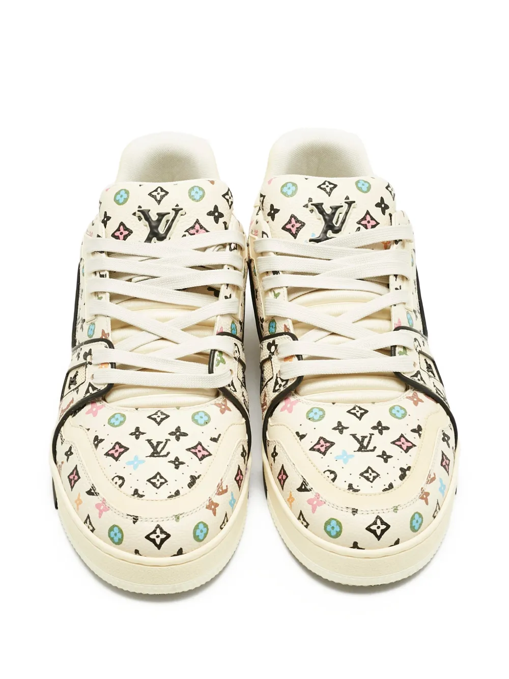 Louis Vuitton Pre-Owned x Tyler The Creator Monogram leather sneakers | Image 2