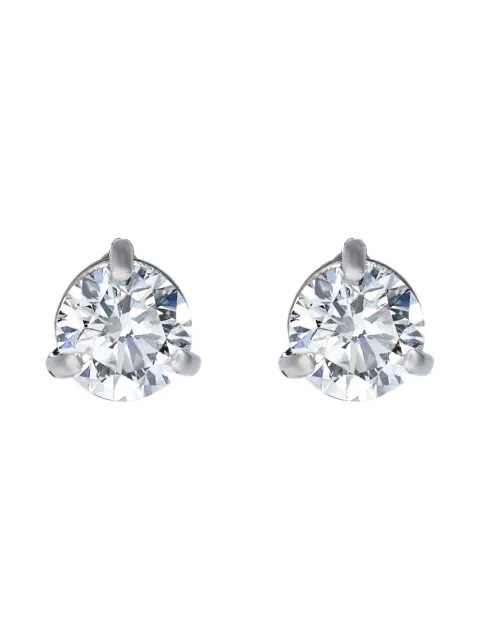 The Row Pre-Owned 18K white gold Solitaire stud diamond earrings