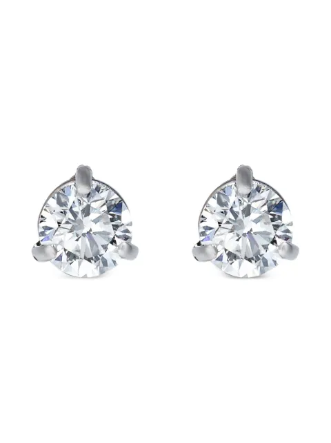 The Row Pre-Owned أقراط سوليتير ذهب أبيض عيار 18 مرصعة بألماس