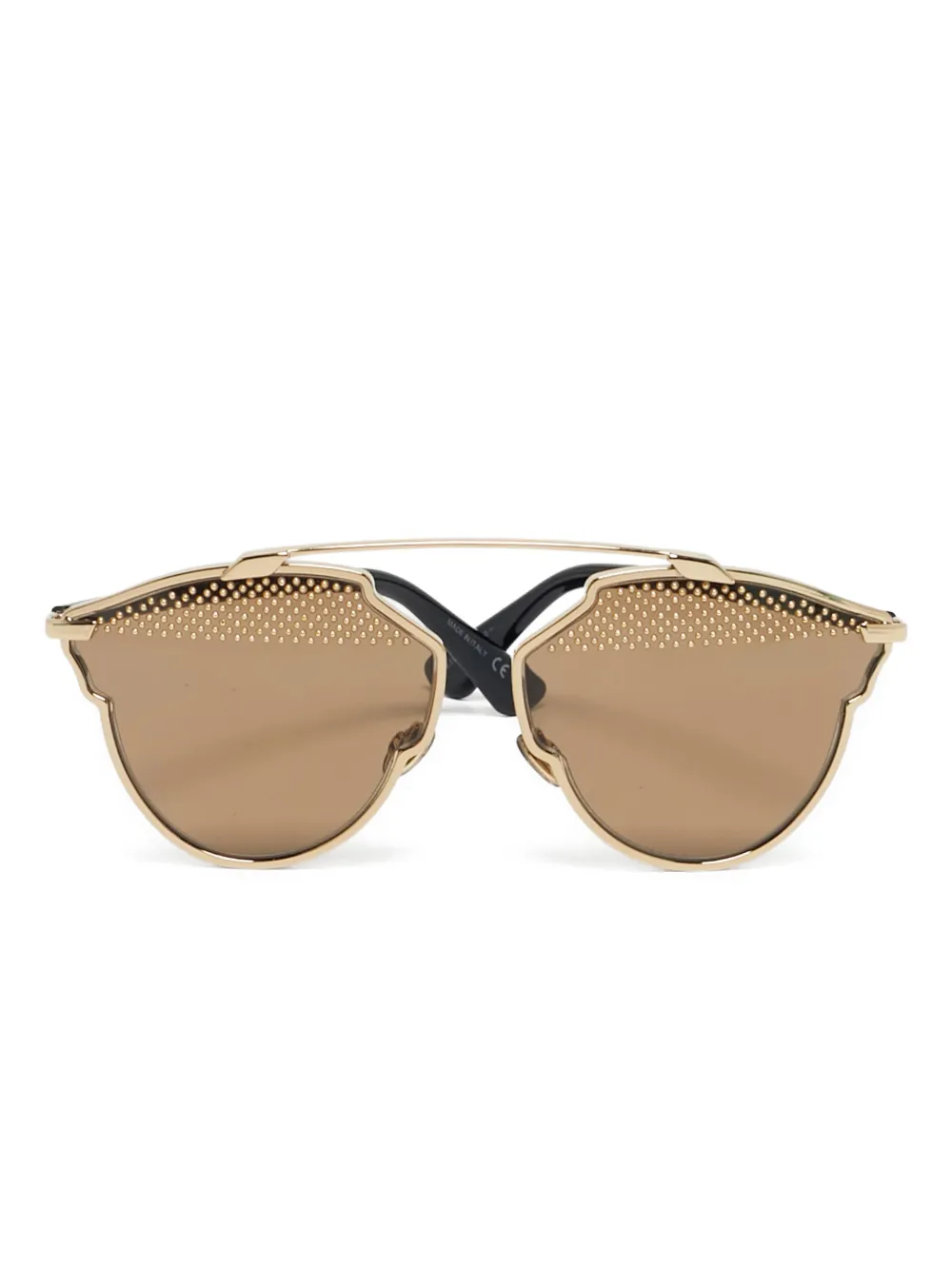 Christian Dior Pre-Owned pilot-frame sunglasses - Oro