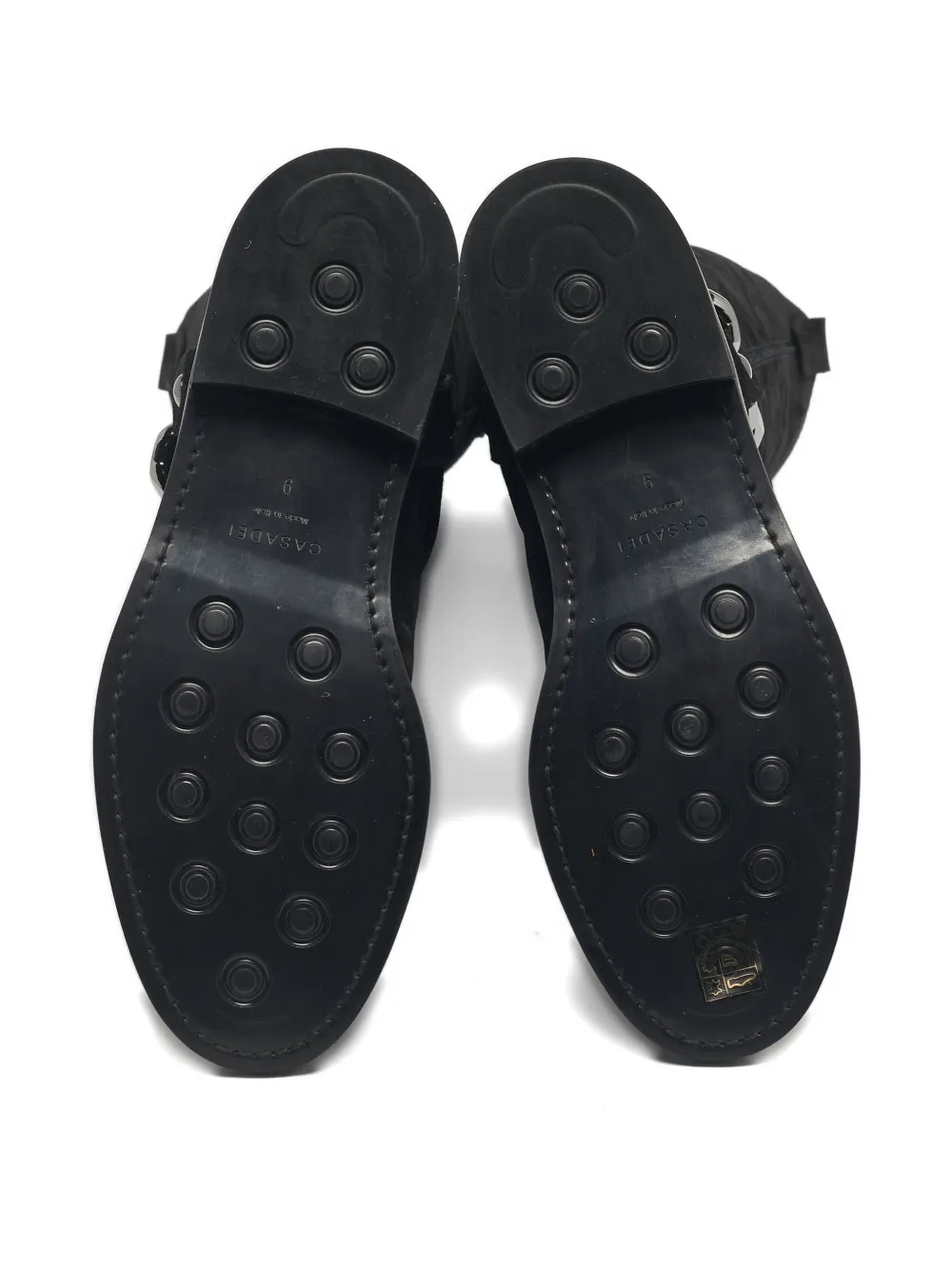 Casadei chain-detail knee-length boots - Zwart