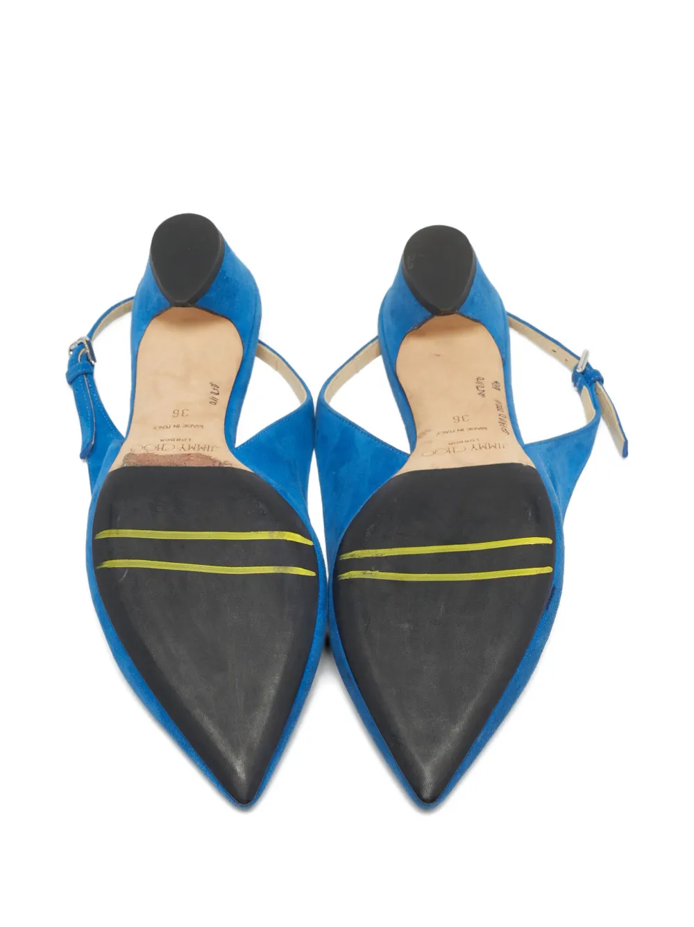 Jimmy Choo Pre-Owned Gemma slingback pointed-toe suede pumps | Image 2