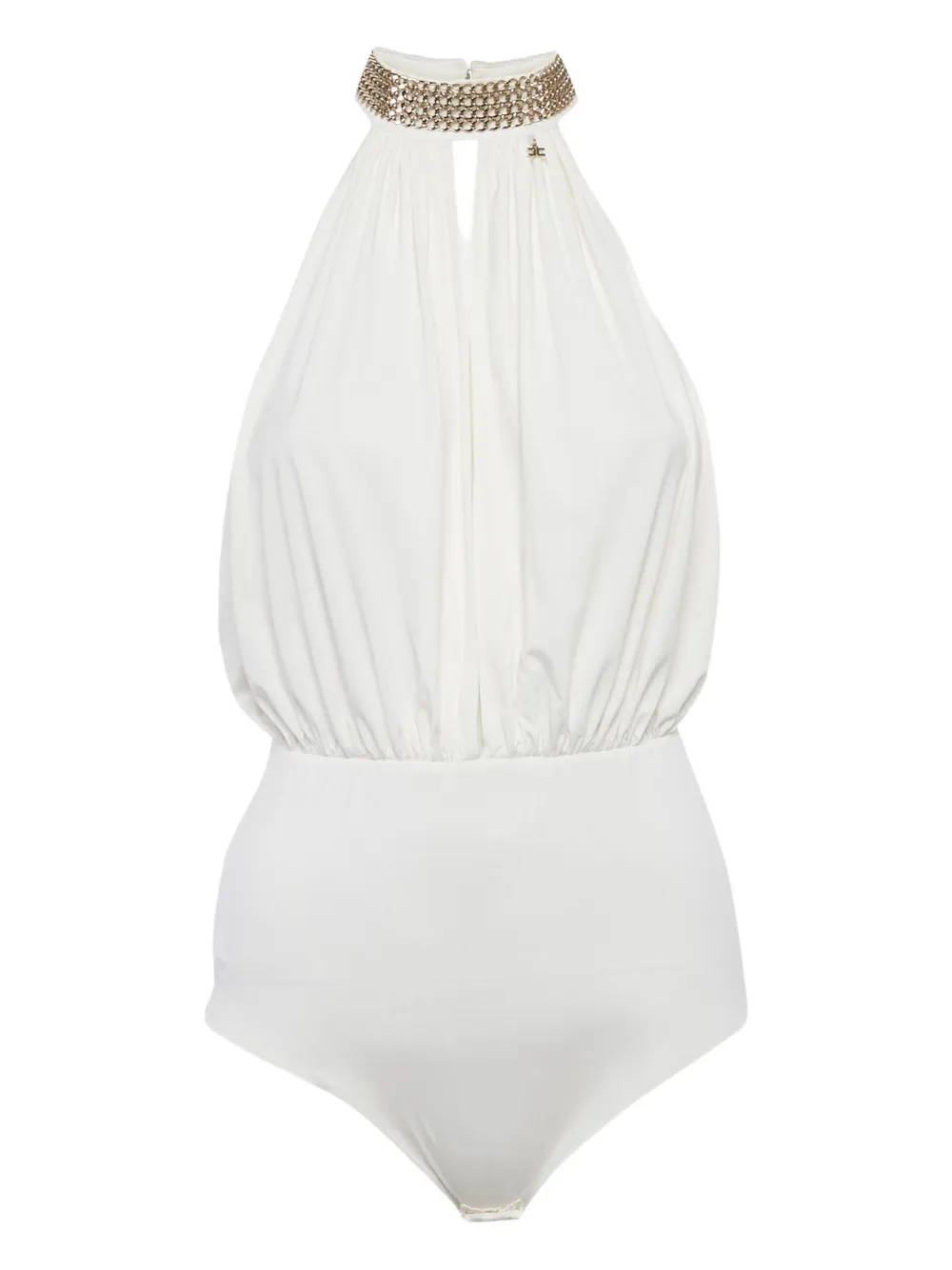 Elisabetta Franchi chain-detail bodysuit - Bianco