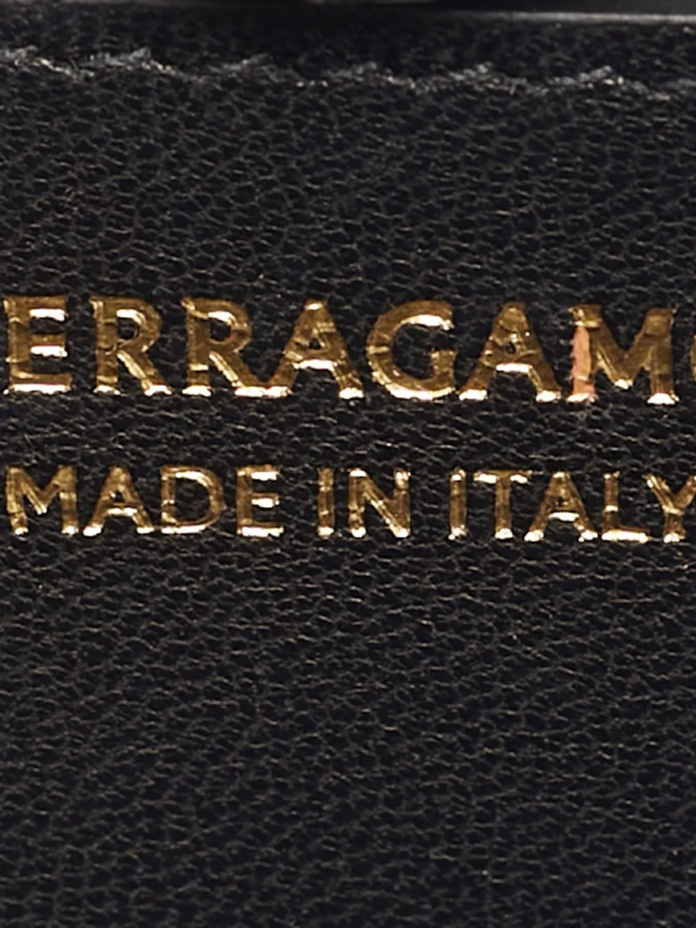 Pre-owned Ferragamo Micro Sofia Leather Tote Bag In Black