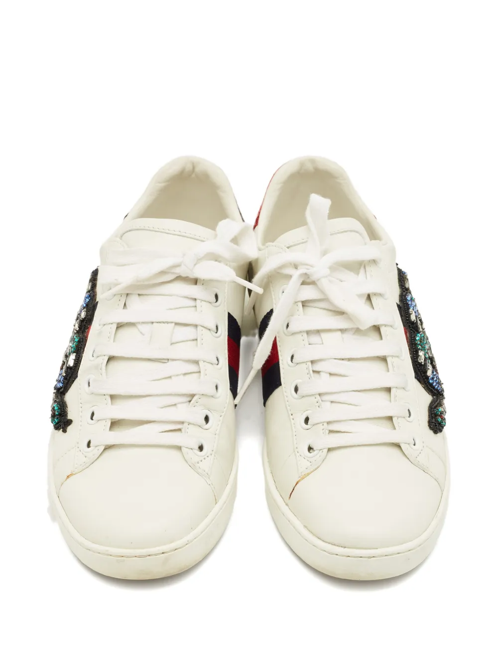 Gucci Pre-Owned Ace leather sneakers - Wit
