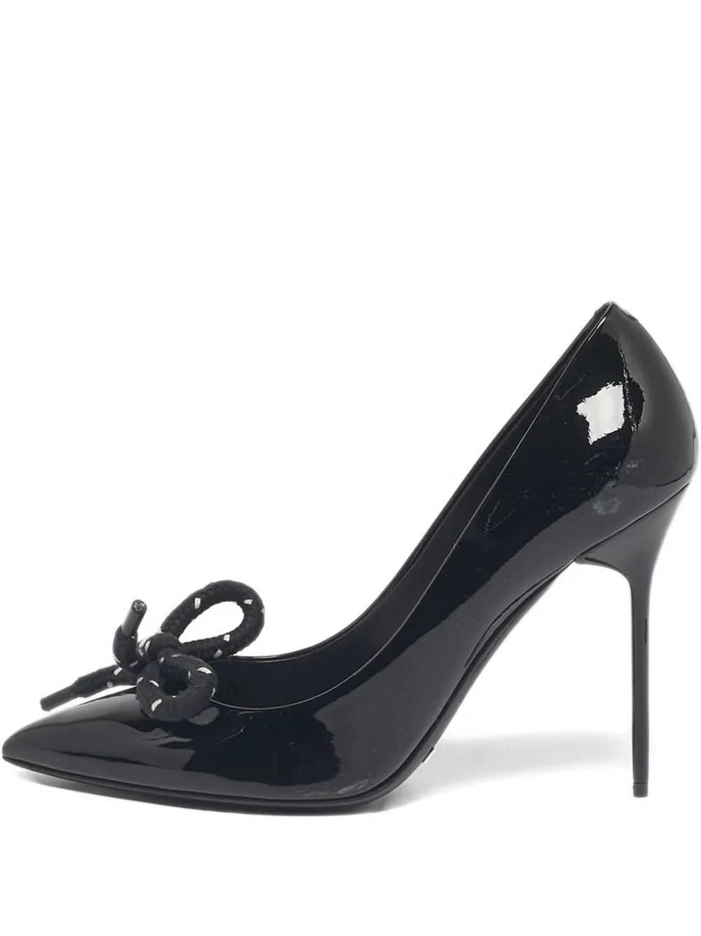 Burberry Pre-Owned bow-embellishment pumps - Nero