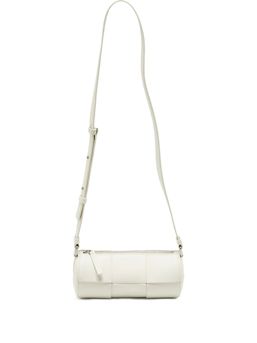 Bottega Veneta Pre-Owned Intreccio woven crossbody bag - White