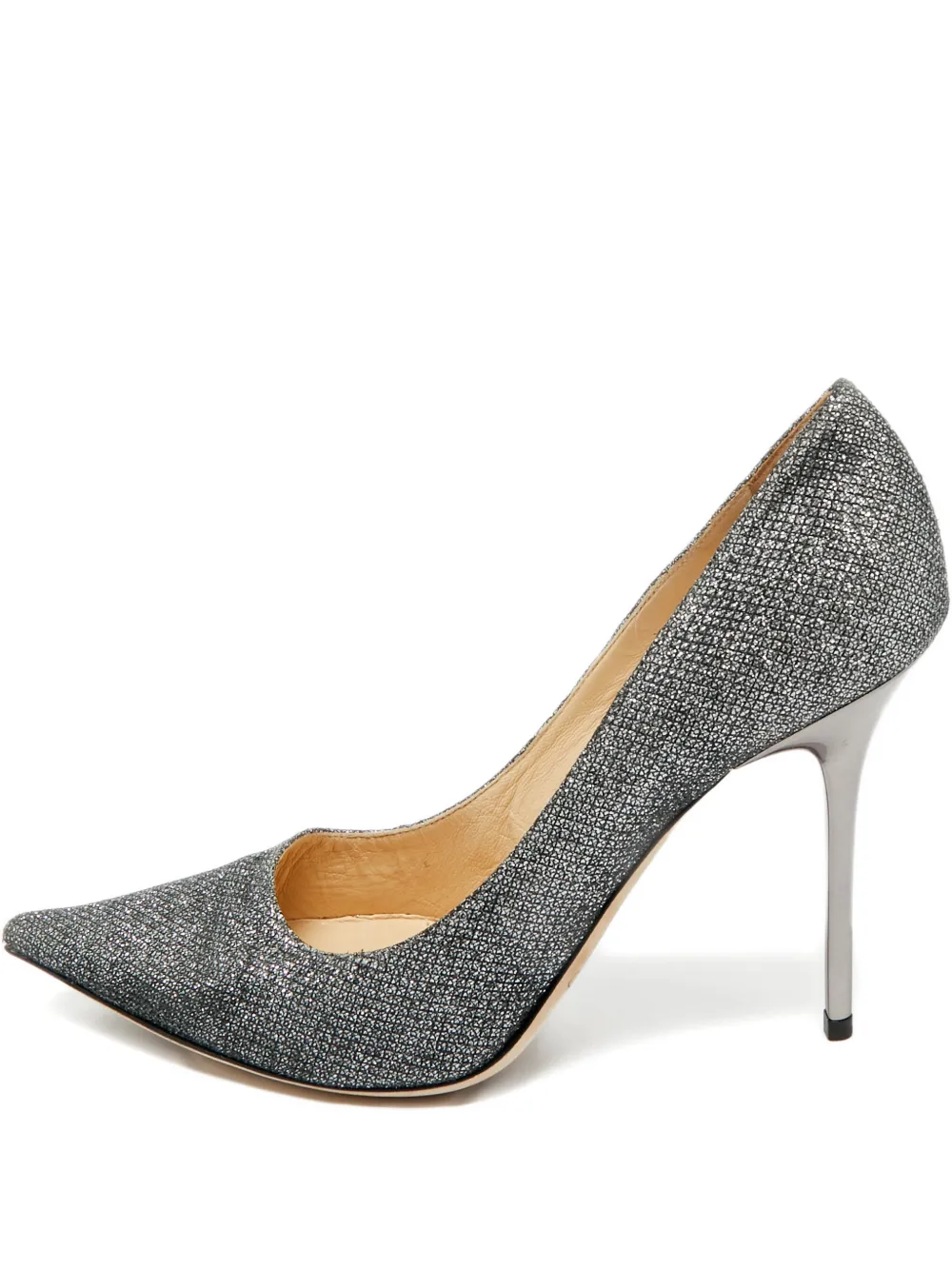 Jimmy Choo Pre-Owned glitter pointed-toe pumps | Silver | Image 1