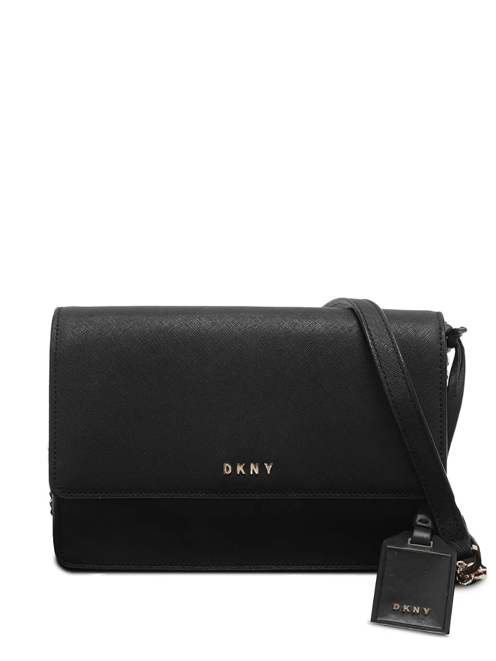 DKNY Vintage logo-detail leather cross body bag - Nero