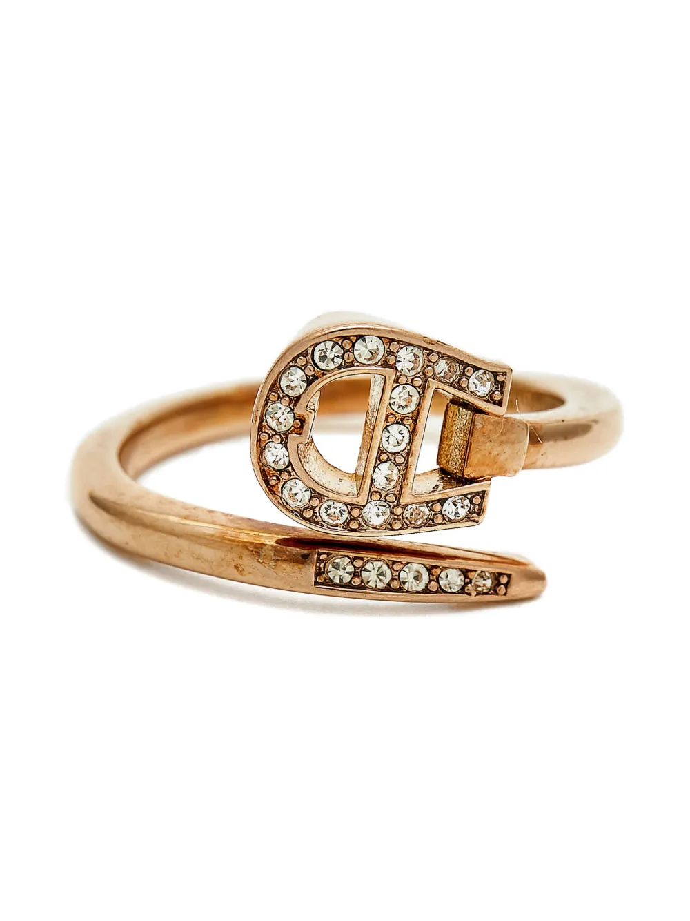 Aigner Vintage crystal-embellishment ring - Gold