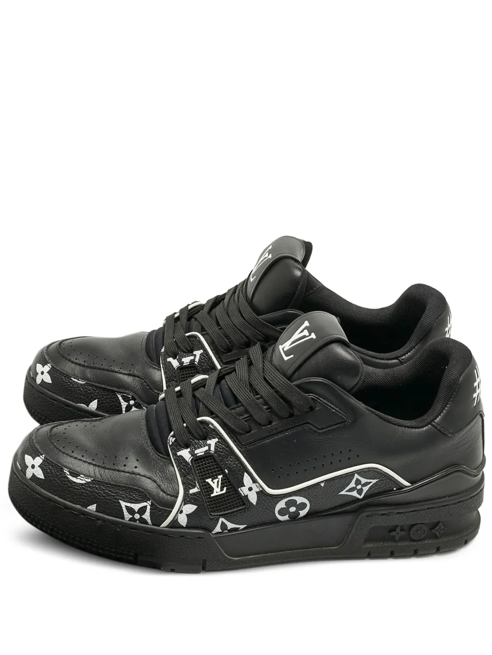 Louis Vuitton Pre-Owned LV Trainer leather sneakers - Nero