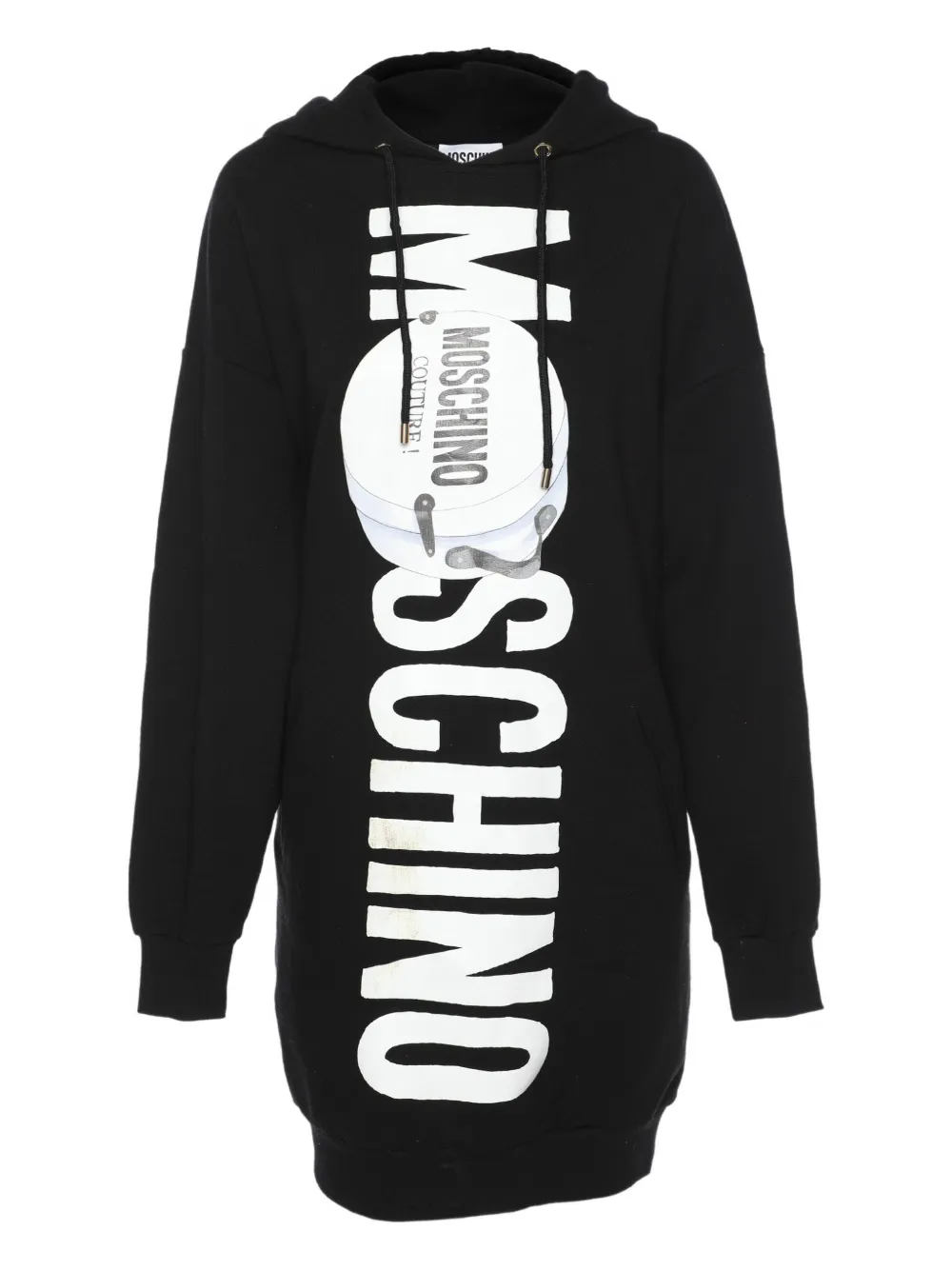 Pre-owned Moschino 棉连帽衫 In Black