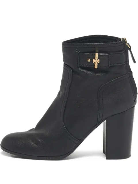 Tory Burch ankle buckle leather boot