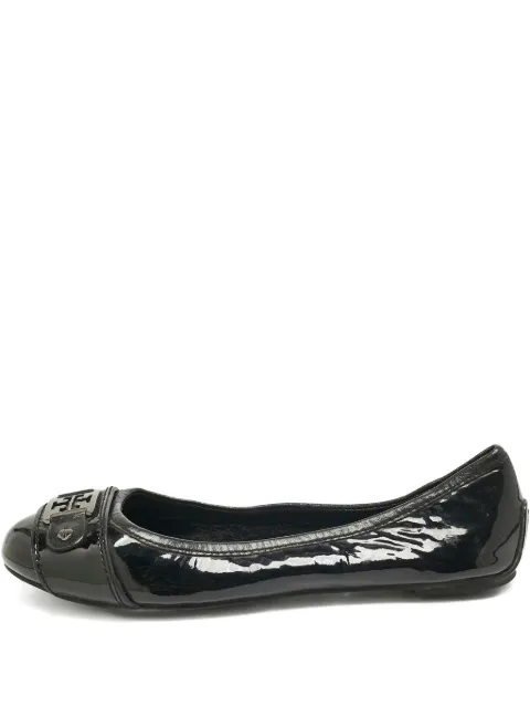 Tory Burch patent-leather logo ballet flats