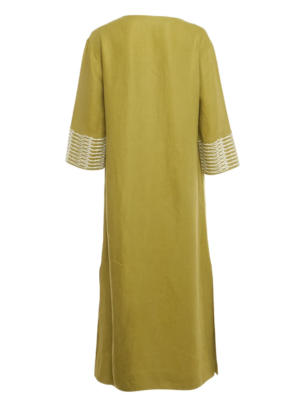 Loro Piana Pre-Owned Midi-jurk met borduurwerk - Groen