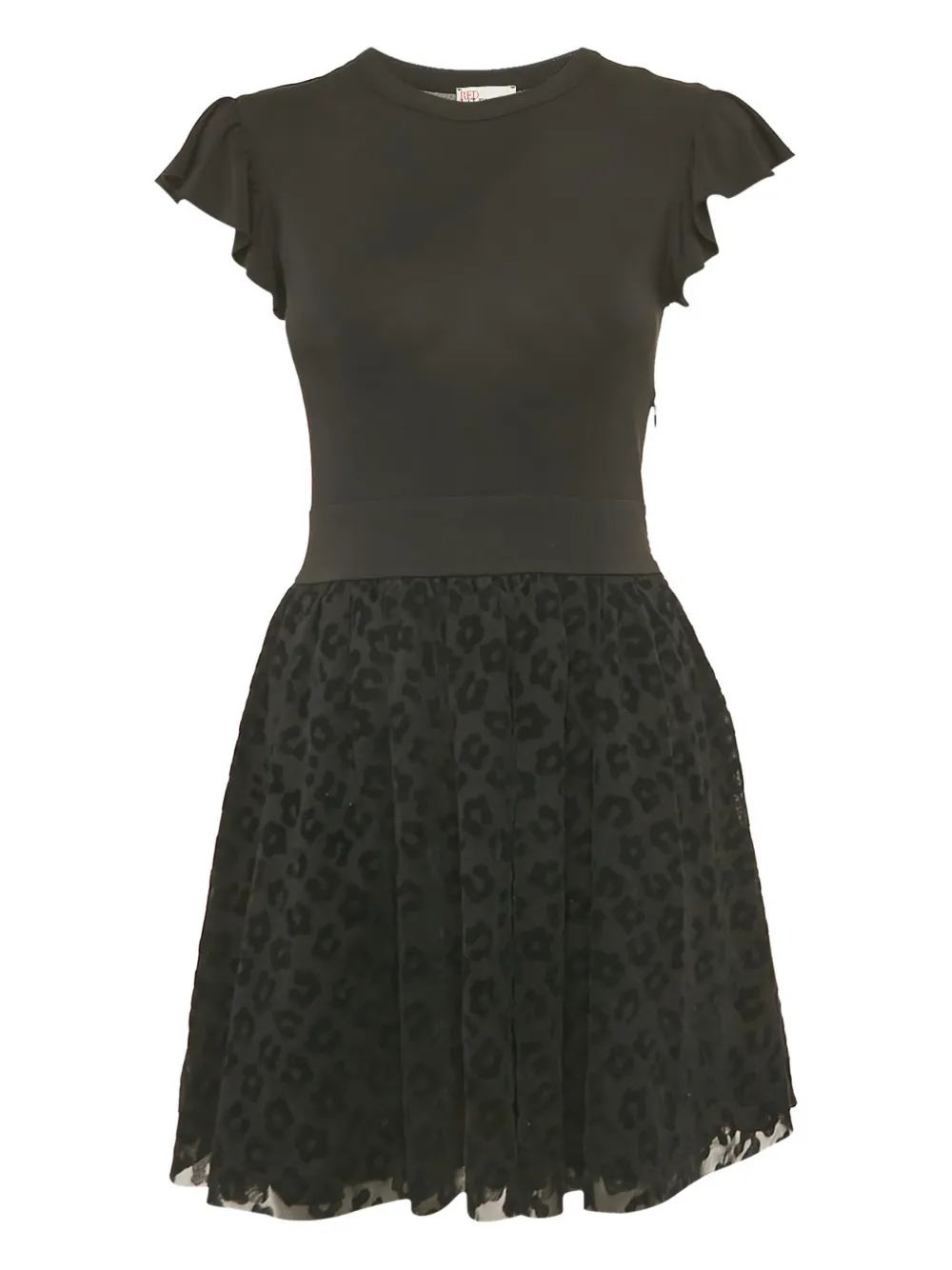 Valentino Pre-Owned animal-pattern tulle dress - Nero