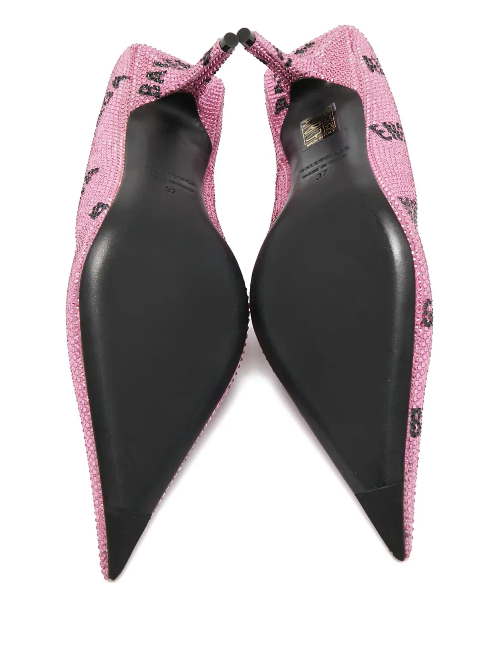 Balenciaga Pre-Owned Knife crystal pumps - Roze