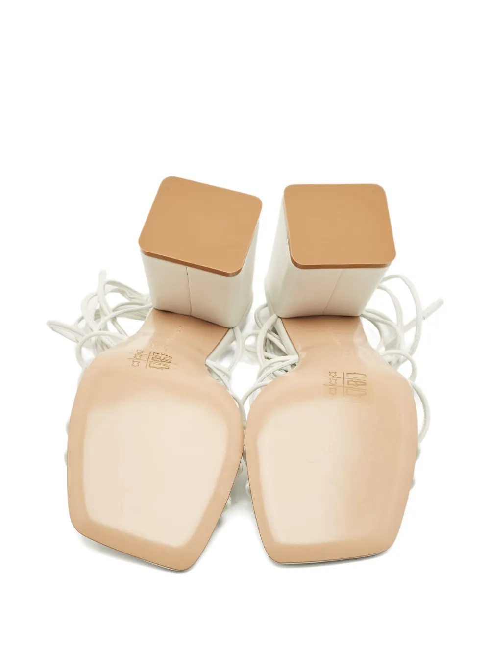 Gianvito Rossi Minas strap leather sandals - Wit