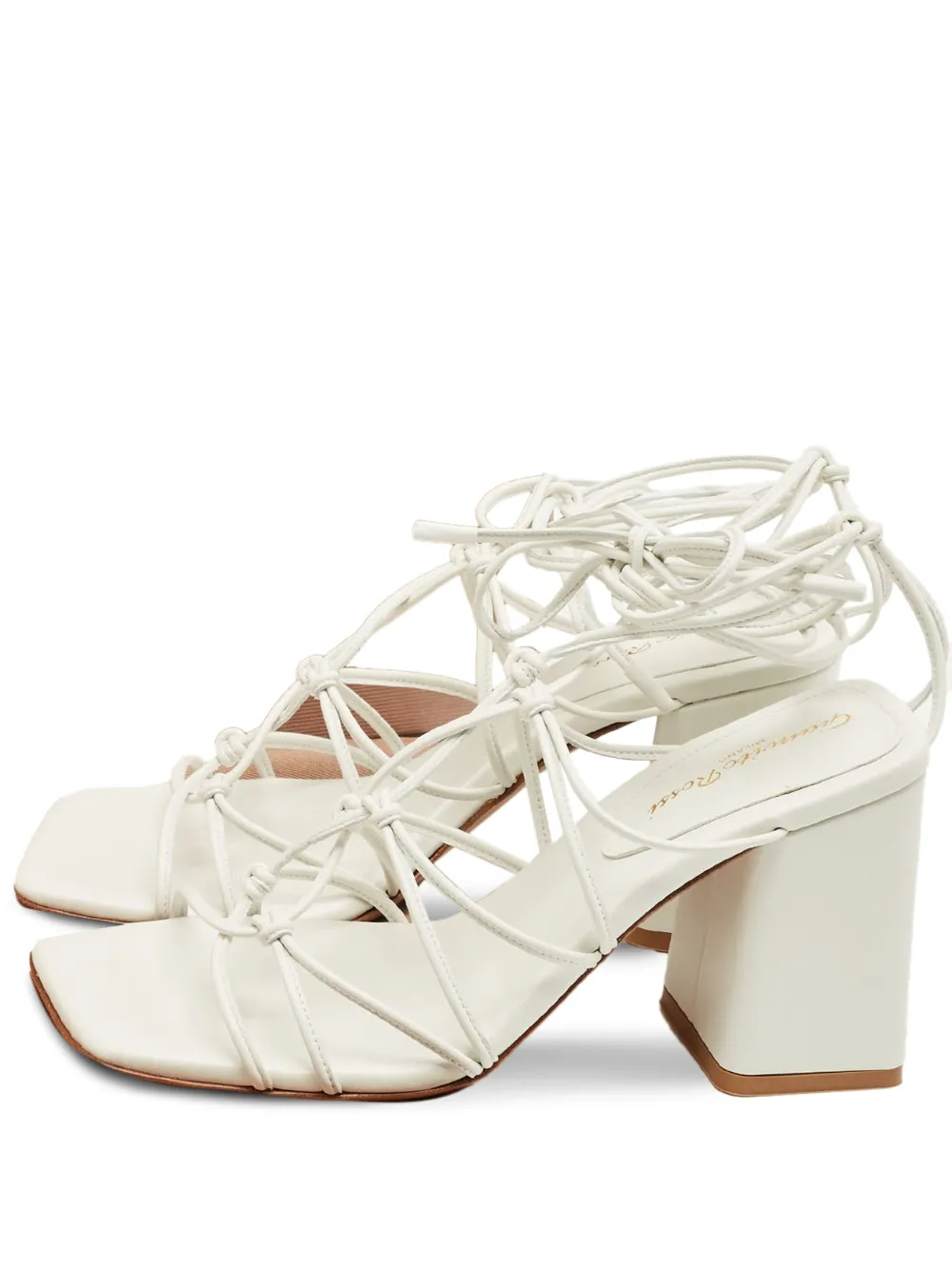 Gianvito Rossi Minas strap leather sandals - Bianco