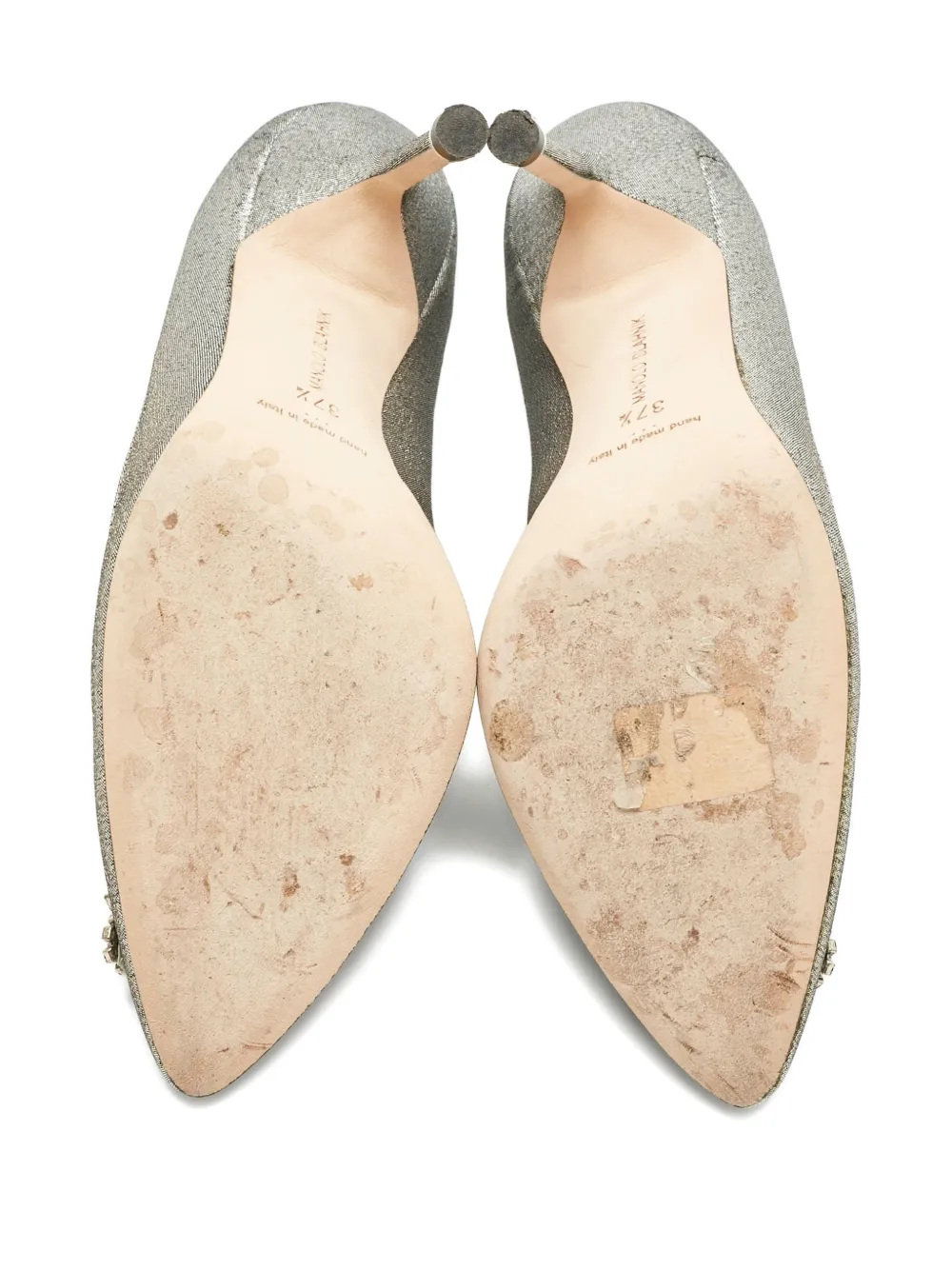 Manolo Blahnik Hangisi pumps - Zilver