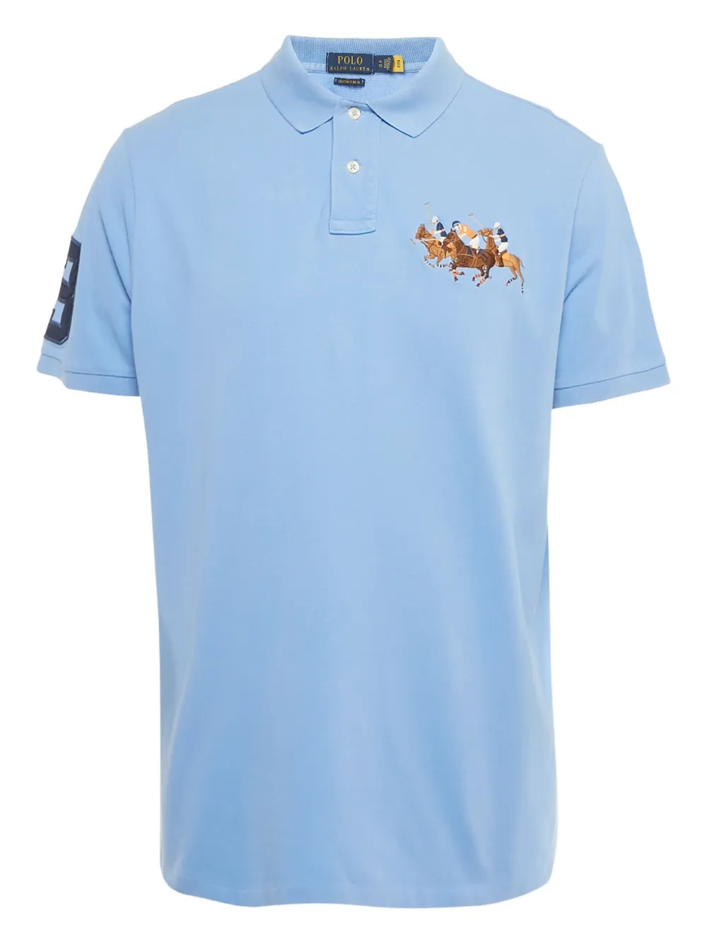 Polo Ralph Lauren light-blue graphic polo shirt