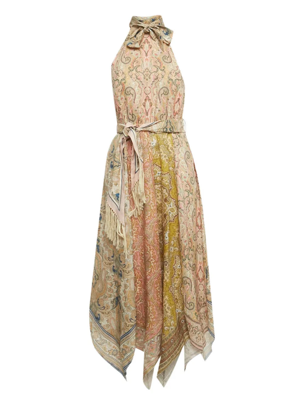 ZIMMERMANN tie-waist dress - Nude