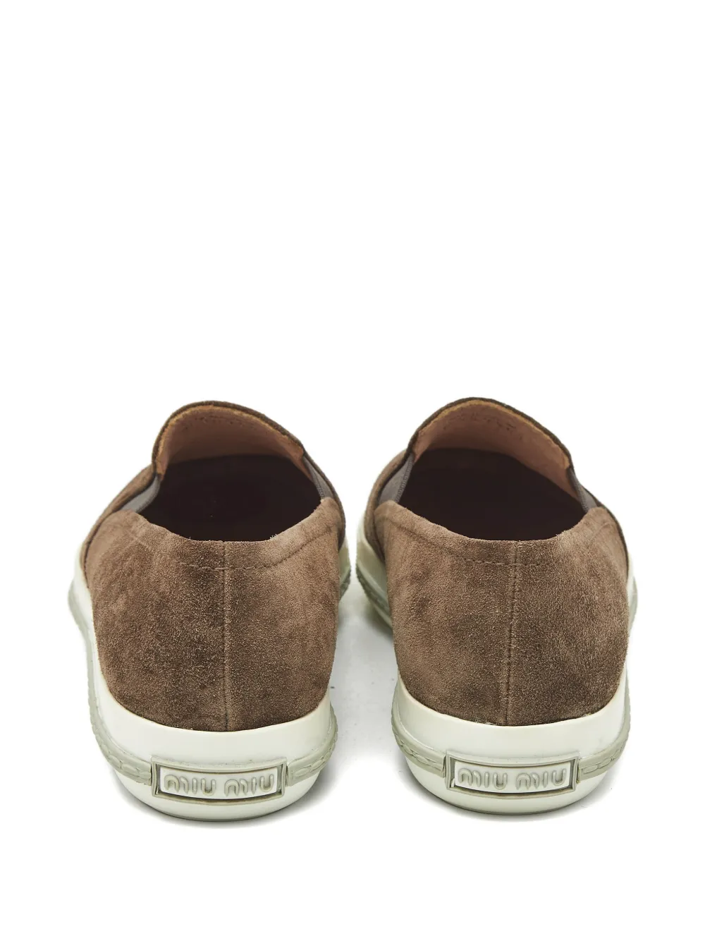 Miu Miu Pre-Owned metal-cap slip-on sneakers | Image 2