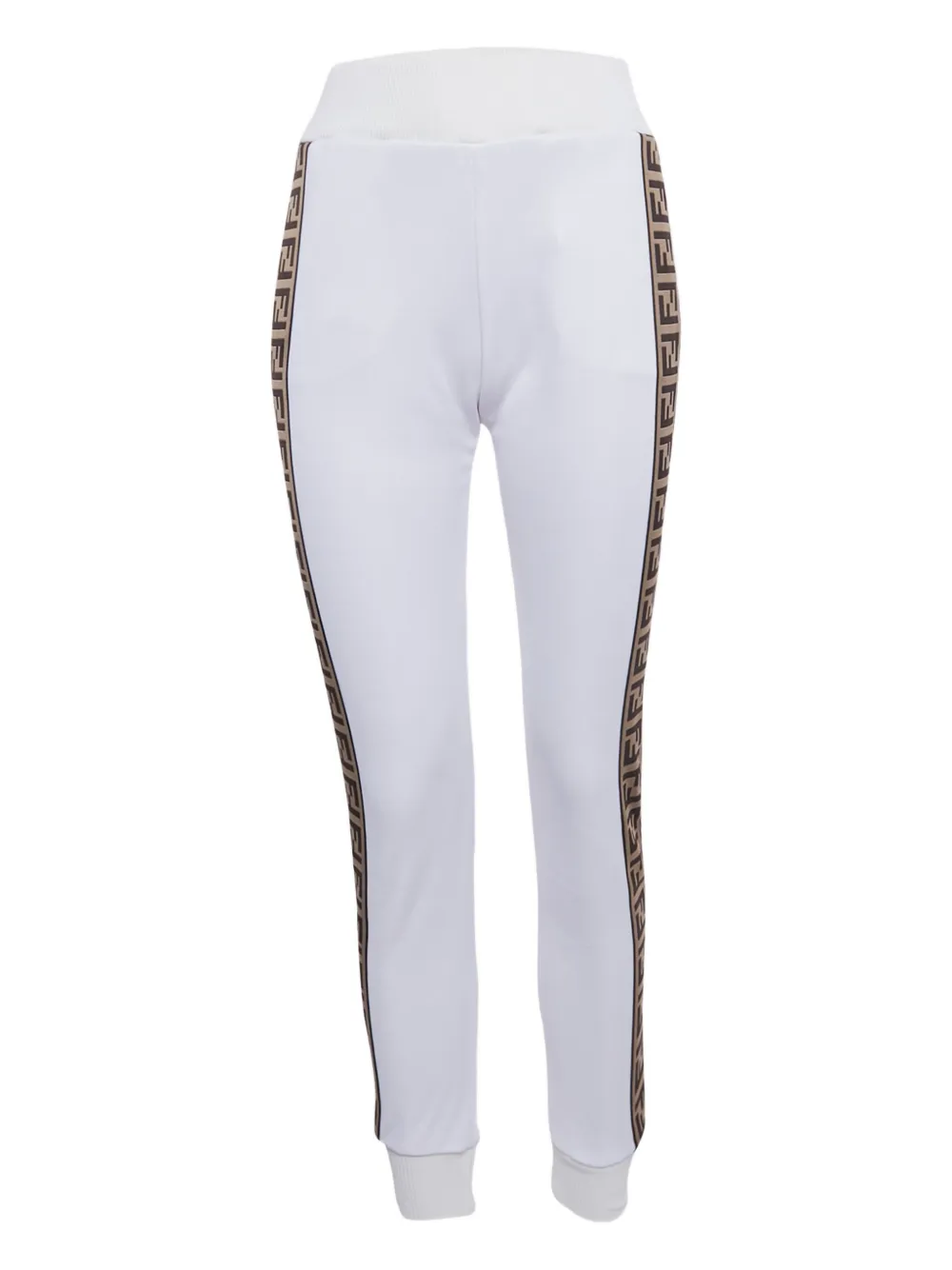 Fendi Pre-Owned side-stripe track pants | White | Image 1