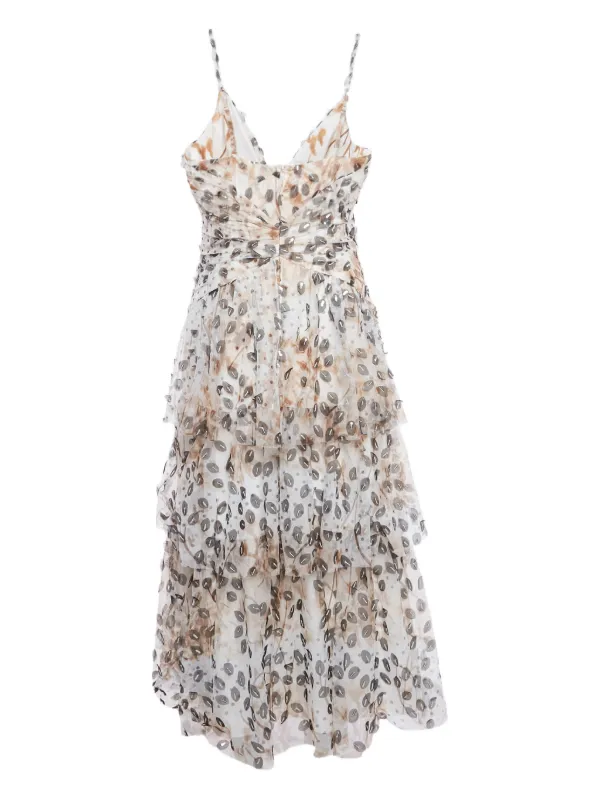 chiffon mini dresses Amoris T709 Elegant Chiffon Mini Dress with Neck Scarf Light Blue / XXS