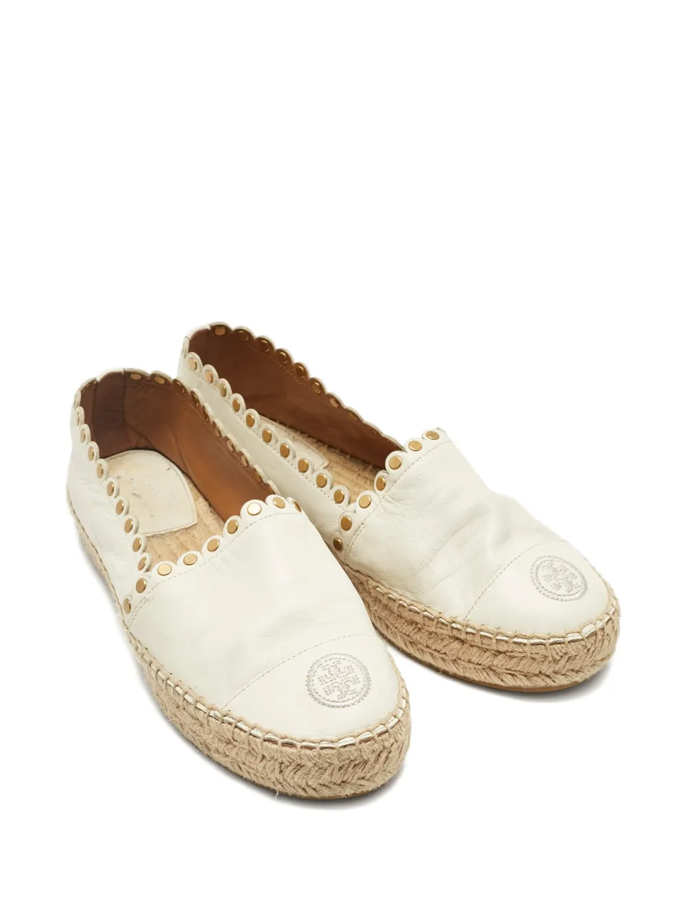 Tory Burch leather espadrilles - Wit