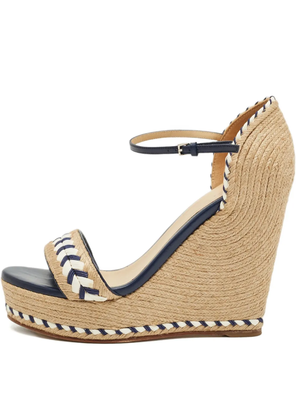Gucci Pre-Owned braid-detail espadrilles - Nude